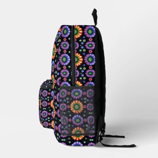 Psychedelischer Burst Bedruckter Rucksack (Rechts)