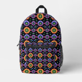Psychedelischer Burst Bedruckter Rucksack (Vorderseite)