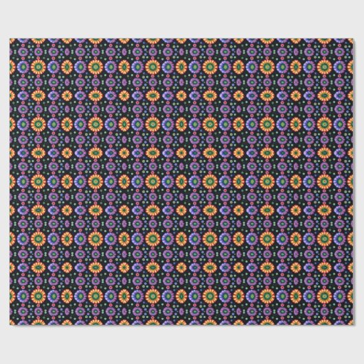 Psychedelischer Burst Geschenkpapier (Flach)