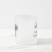 Psychedelischer CarolinaPalmetto u. Halbmond-Tasse Mattglastasse (Mittel)