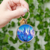 Psychedelischer City-Schlüsselanhänger | Dritte Se Schlüsselanhänger (Hand)