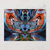 Psychedelischer DragonFly Postcard Postkarte (Vorderseite)