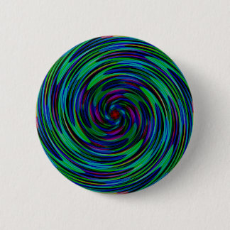 Psychedelischer dunkler Wirbel Button