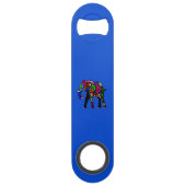 Psychedelischer Elefant-Bar-Schlüssel Speed Flaschenöffner (Vorderseite)