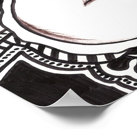 Psychedelischer Elephant Poster (Ecke)