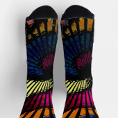 Psychedelischer farbiger Swirl Socken (Oben)