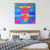 Psychedelischer Fisch Leinwanddruck (Insitu (Schlafzimmer))