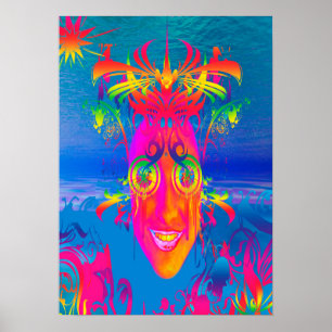 Psychedelischer Fisch Poster
