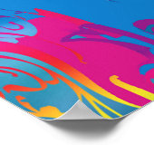 Psychedelischer Fisch Poster (Ecke)