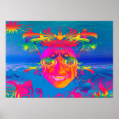 Psychedelischer Fisch Poster (Vorne)