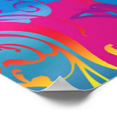 Psychedelischer Fisch Poster (Ecke)