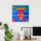 Psychedelischer Fisch Poster (Heimbüro)