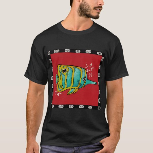Psychedelischer Fisch T-Shirt (Vorderseite)