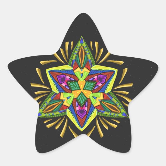 Psychedelischer Flash ~Christmas~ Sticker (Vorderseite)