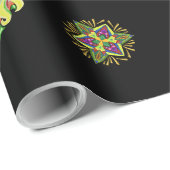 Psychedelischer Flash ~Christmas~ Wrapping Paper Geschenkpapier (Rolleneckpunkt)
