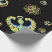 Psychedelischer Flash ~Christmas~ Wrapping Paper Geschenkpapier (Ecke)
