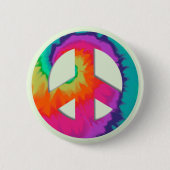 Psychedelischer Frieden Button (Vorderseite)