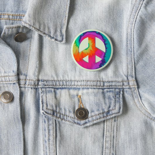 Psychedelischer Frieden Button (Beispiel)