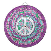 Psychedelischer Frieden Dartscheibe (vorne)