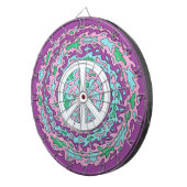 Psychedelischer Frieden Dartscheibe (Vorderseite rechts)