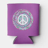 Psychedelischer Frieden Dosenkühler (Vorderseite)