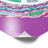 Psychedelischer Frieden Fotodruck (Ecke)