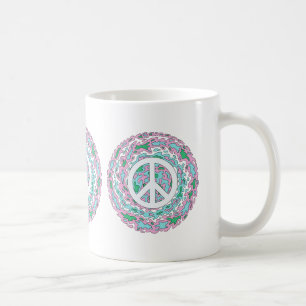 Psychedelischer Frieden Kaffeetasse