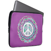 Psychedelischer Frieden Laptopschutzhülle (Vorne Rechts)
