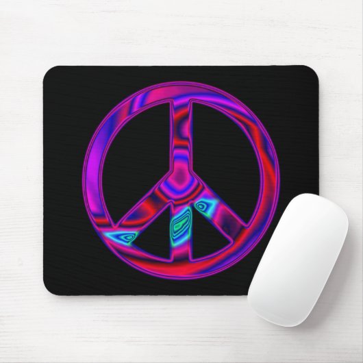 Psychedelischer Frieden Mousepad (Mit Mouse)