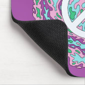 Psychedelischer Frieden Mousepad (Ecke)