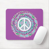 Psychedelischer Frieden Mousepad (Mit Mouse)