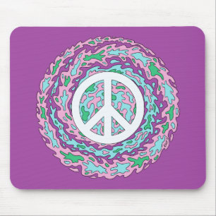 Psychedelischer Frieden Mousepad