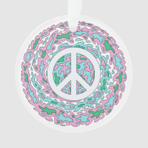 Psychedelischer Frieden Ornament