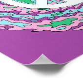 Psychedelischer Frieden Poster (Ecke)