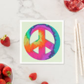 Psychedelischer Frieden Serviette (Beispiel)
