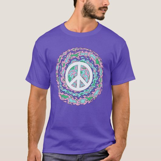 Psychedelischer Frieden T-Shirt (Vorderseite)
