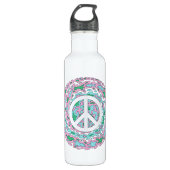 Psychedelischer Frieden Trinkflasche (Vorderseite)