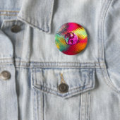 Psychedelischer FriedensLiebe-Entwurf Button (Beispiel)
