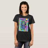 Psychedelischer Frosch mit Laternenfahrt T-Shirt (Vorne ganz)