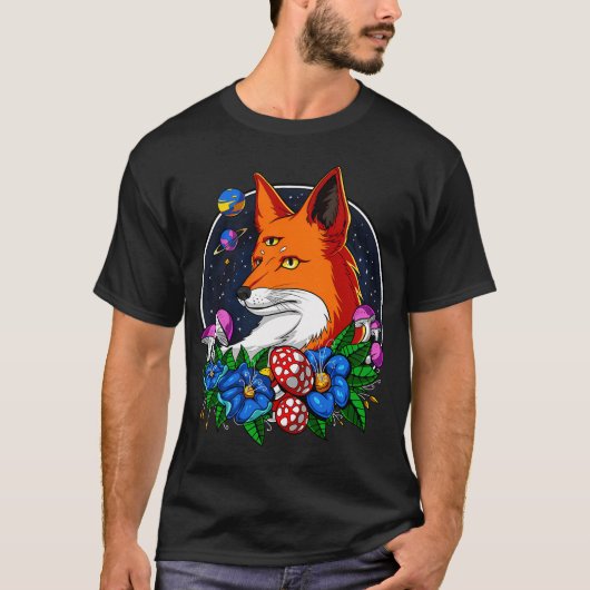 Psychedelischer Fuchs T-Shirt (Vorderseite)