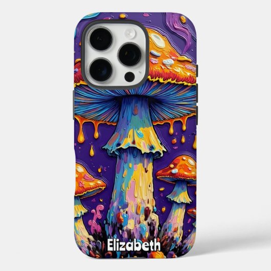 Psychedelischer Fungi Case-Mate iPhone Hülle (Rückseite)