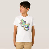 Psychedelischer Gecko-T - Shirt (Vorne ganz)