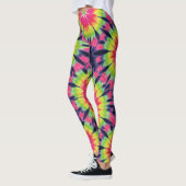 Psychedelischer Gefärbte Krawatte-Effekt Nahtloses Leggings (Links)