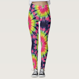 Psychedelischer Gefärbte Krawatte-Effekt Nahtloses Leggings