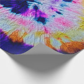 Psychedelischer Geist. Gefärbte Krawatte aus mehrf Geschenkpapier (Ecke)