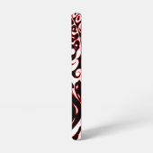 Psychedelischer Geist - Schwarz-weiß und rot Samsung Galaxy Hülle (Linke Seite)