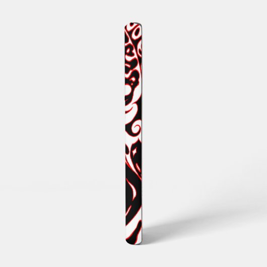 Psychedelischer Geist - Schwarz-weiß und rot Samsung Galaxy Hülle (Linke Seite)