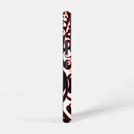 Psychedelischer Geist - Schwarz-weiß und rot Samsung Galaxy Hülle (Rechte Seite)