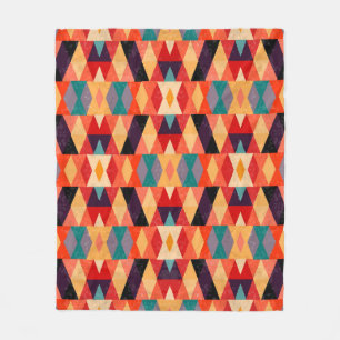 Psychedelischer geometrischer Hintergrund: Vintage Fleecedecke