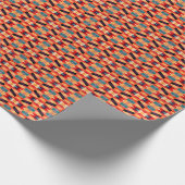 Psychedelischer geometrischer Hintergrund: Vintage Geschenkpapier (Ecke)